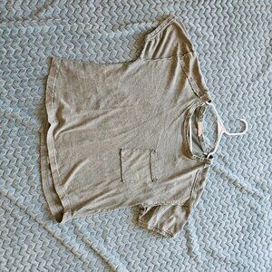 Sunwear faded cropped t shirt